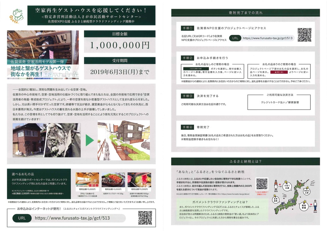 空家再生ゲストハウスを応援してください!